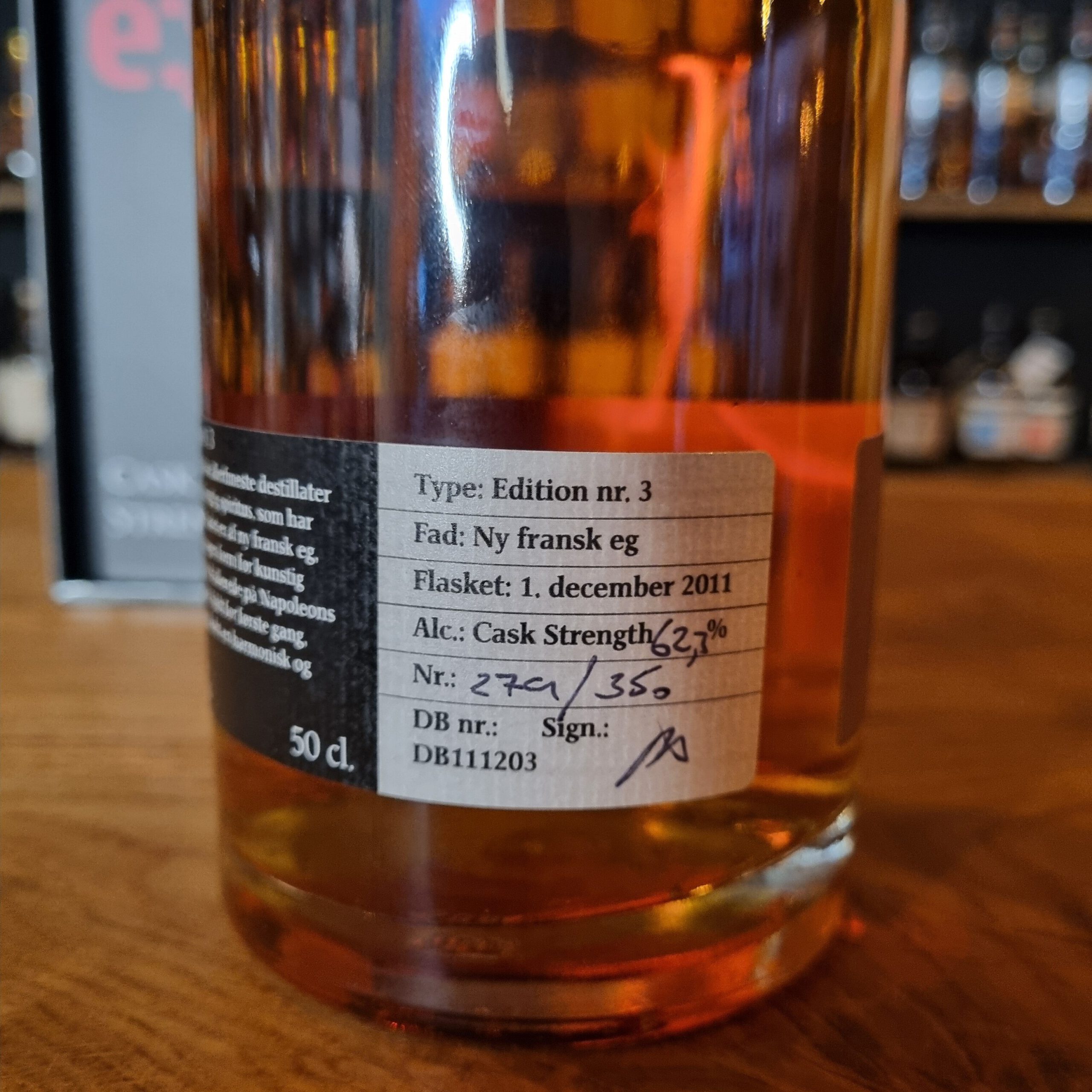 Braunstein E:3, Cask Edition (bottled 2011), 62.3% – Bild 3