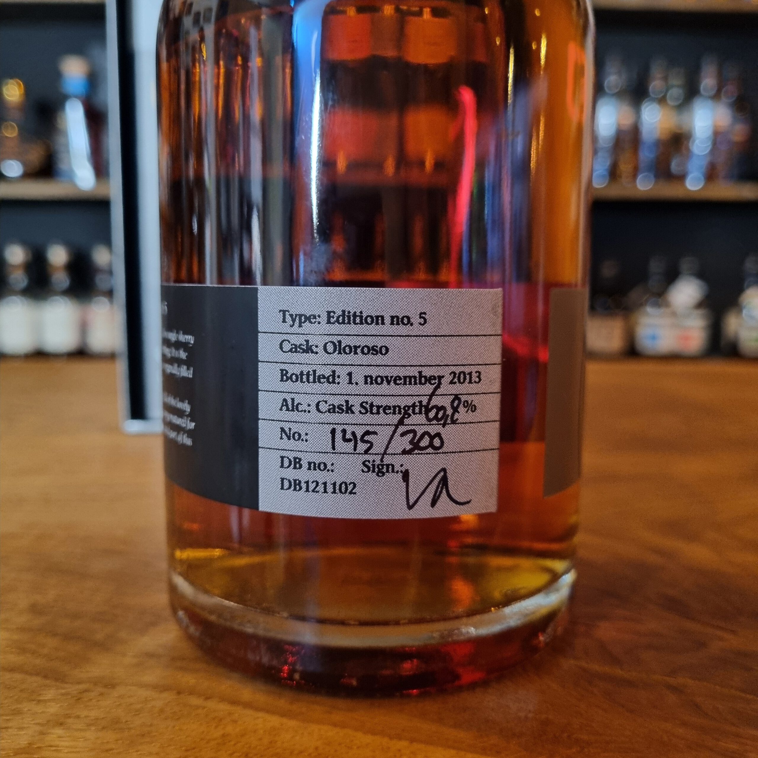 Braunstein E:5, Cask Edition (bottled 2013), 60.8% – Bild 3