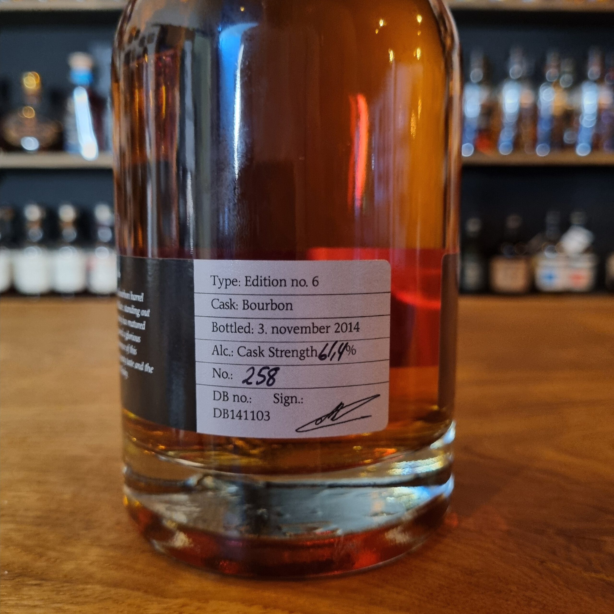 Braunstein E:6, Cask Edition (bottled 2014), 61.4% – Bild 3