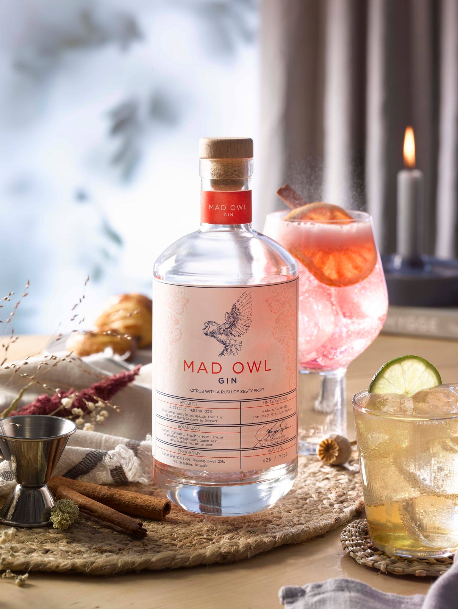 Mad Owl Gin - Citrus, 46%
