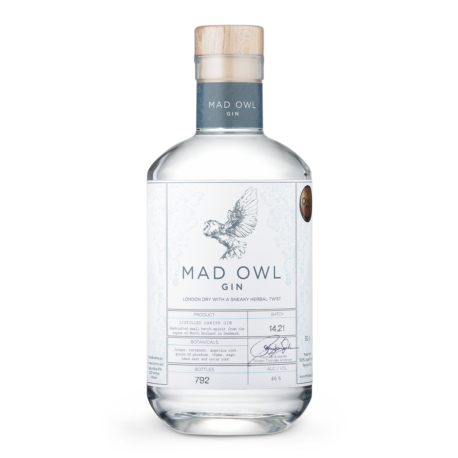 Mad Owl Gin - London Dry, 46%